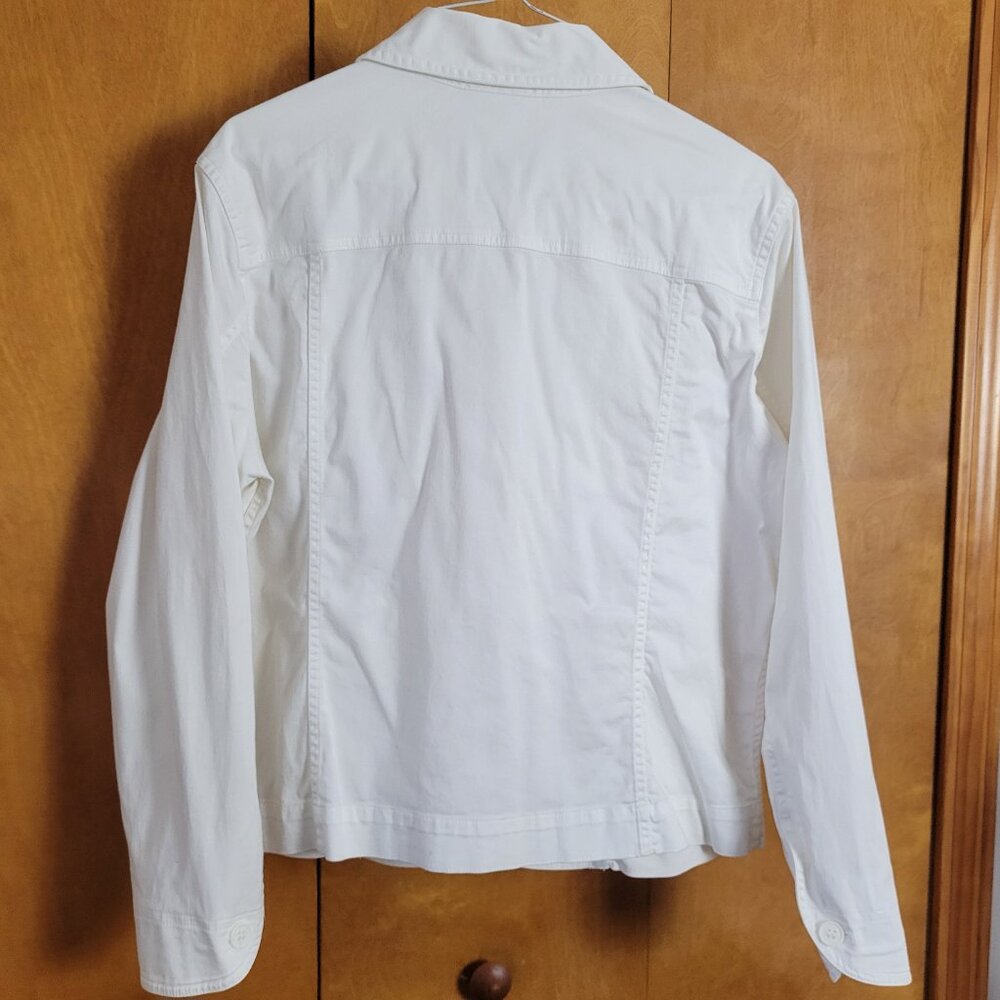 Coldwater Creek Blazer Lightweight Large Petite LP BOHO Casual Chic Coastal EUC - Picture 3 of 11